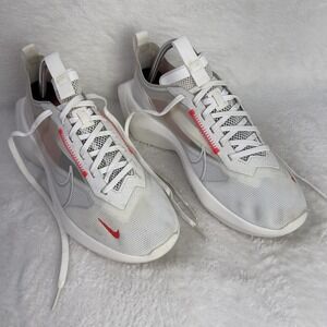 Nike Vista Lite Shoes Womens Size 9.5 White Red Mesh Running Sneakers CI0905-100